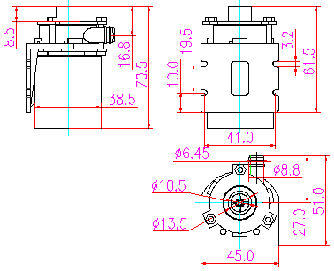 ZL32-11水暧床垫小水泵平面图